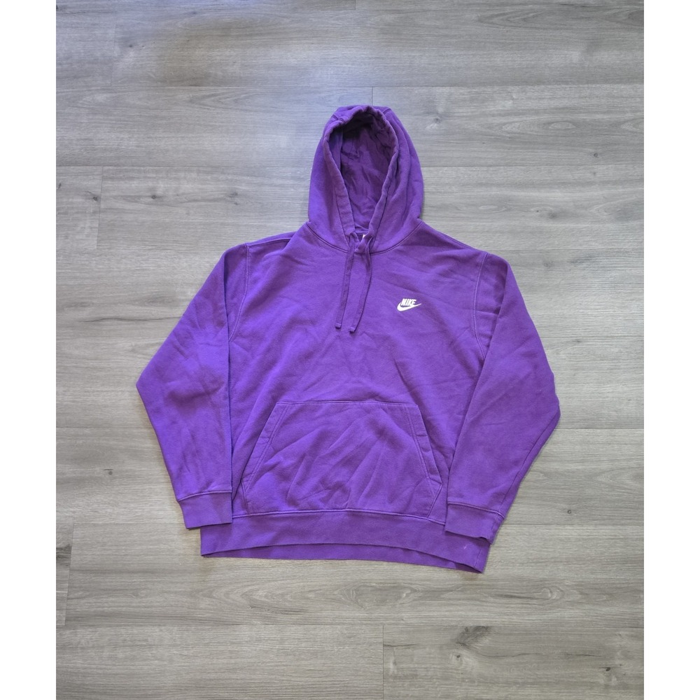 Nike Sportswear Club Fleece Hoodie Mens XL Purple BV2654-599